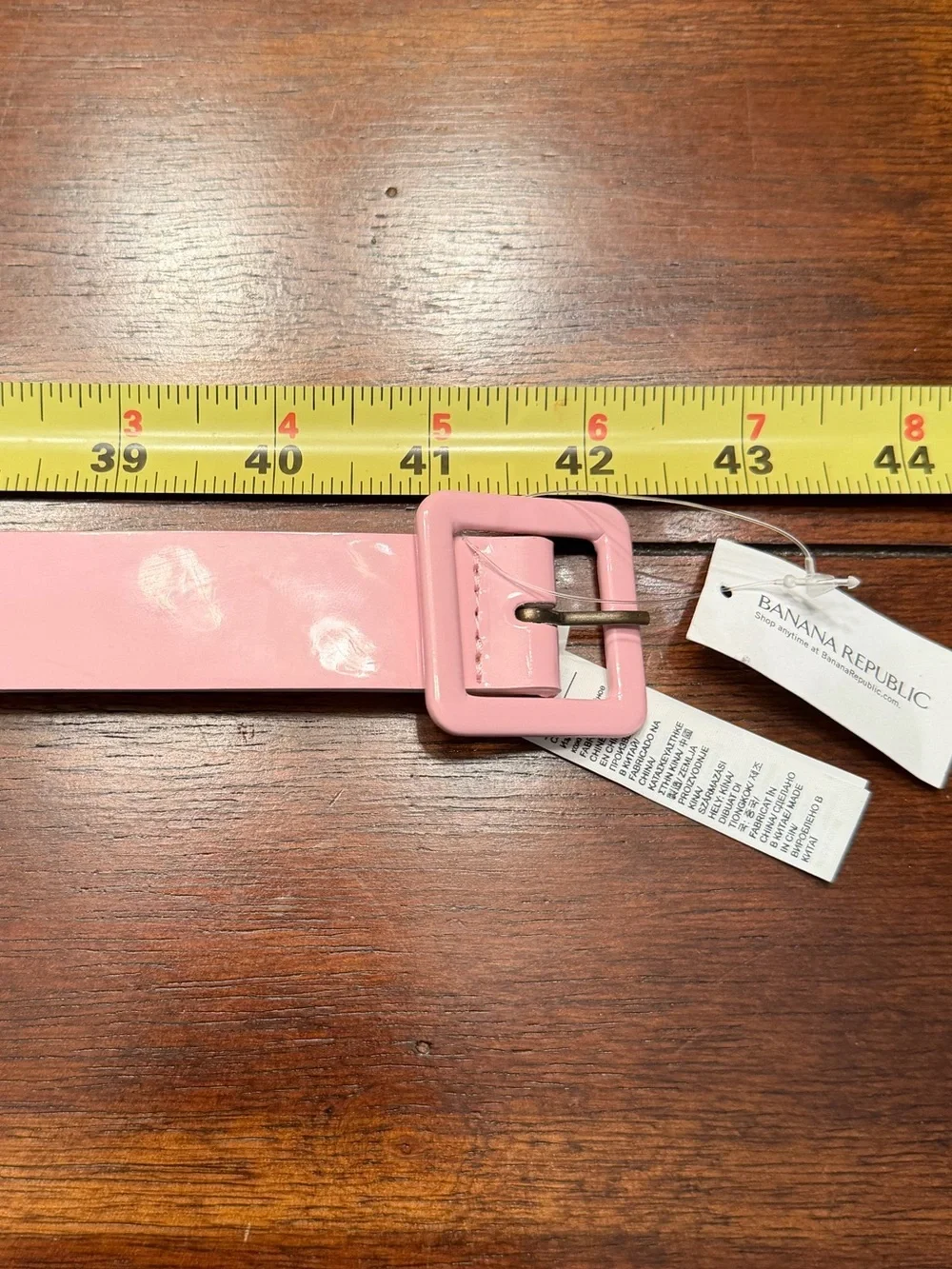 NWT Banana Republic Women’s Pink Patent Leather Belt